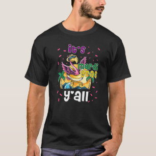 Camiseta Its Mardi Gras Yall Flamingo Carnival Party 2022 O