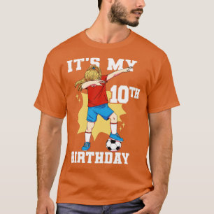 Camiseta Its My 10th Birthday Girl Soccer