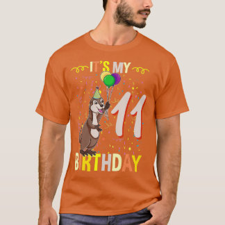 Camiseta Its My 11th Birthday Sea Otter