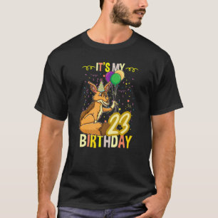 Camiseta Its My 23rd Birthday Jackal Animal