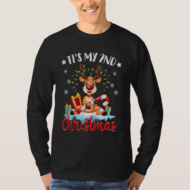 Camiseta it's my 2nd Christmas 2nd Grade cute christmas (Anverso)