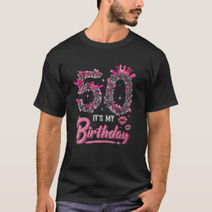 Camiseta It's My 50Th Birthday Queen 50 Years Old Shoes Cro
