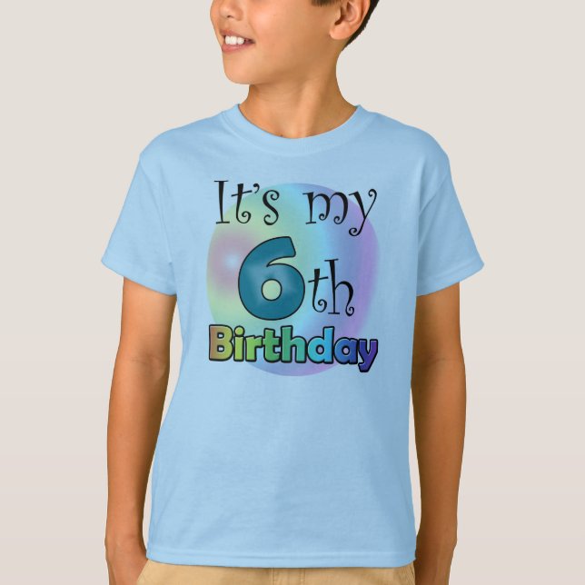 Camiseta It's my 6th Birthday (Anverso)