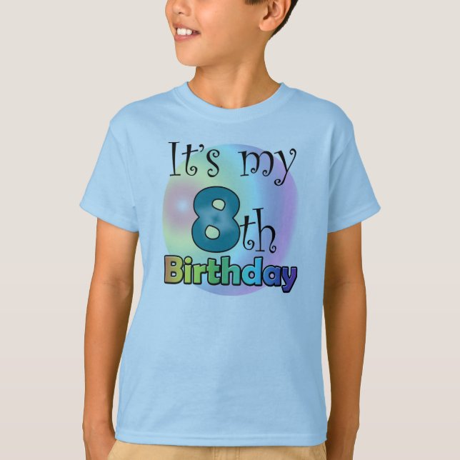 Camiseta It's my 8th Birthday (Anverso)