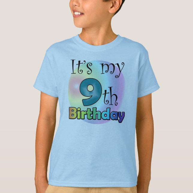 Camiseta It's my 9th Birthday (Anverso)