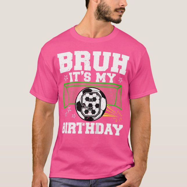 Camiseta It'S My 9Th Birthday Boy Soccer 9 Years Old (Anverso)