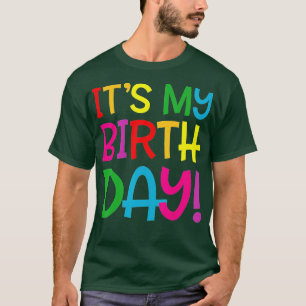 Camiseta Its My Birthday  for Women, ns, Girls Birthday Gif