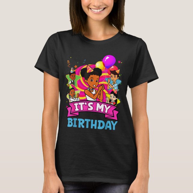 Camiseta It's My Birthday Girl Gracie Nk Doll Family Decora (Anverso)