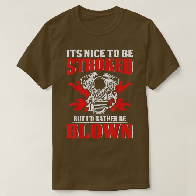 Camiseta It's Nice To Be Stroked Funny Racing Mens Drag Rac (Diseño del anverso)