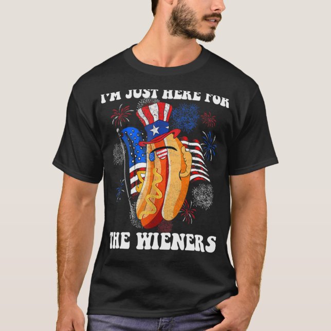 Camiseta It's Not 4th of July Until My Wiener Comes Out Fun (Anverso)
