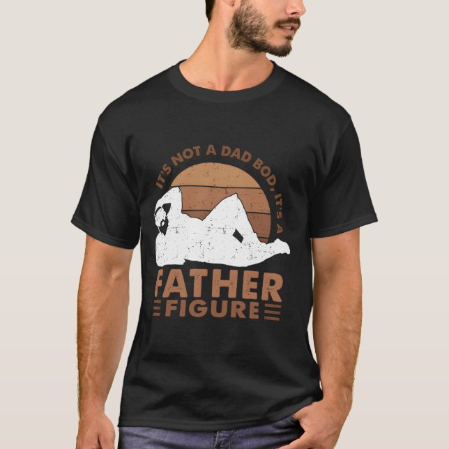 Camiseta It'S Not A Dad Bod It'S A Father Figure Black Dad (Anverso)