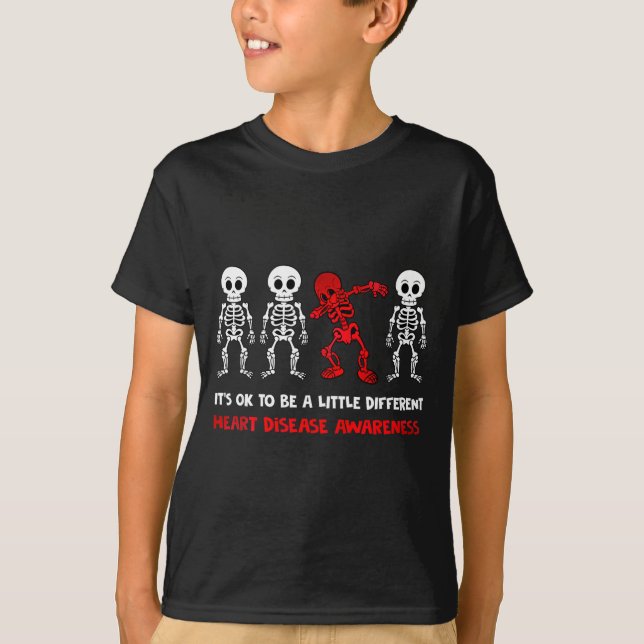 Camiseta It's Ok To Be A Little Different Heart Disease Awa (Anverso)