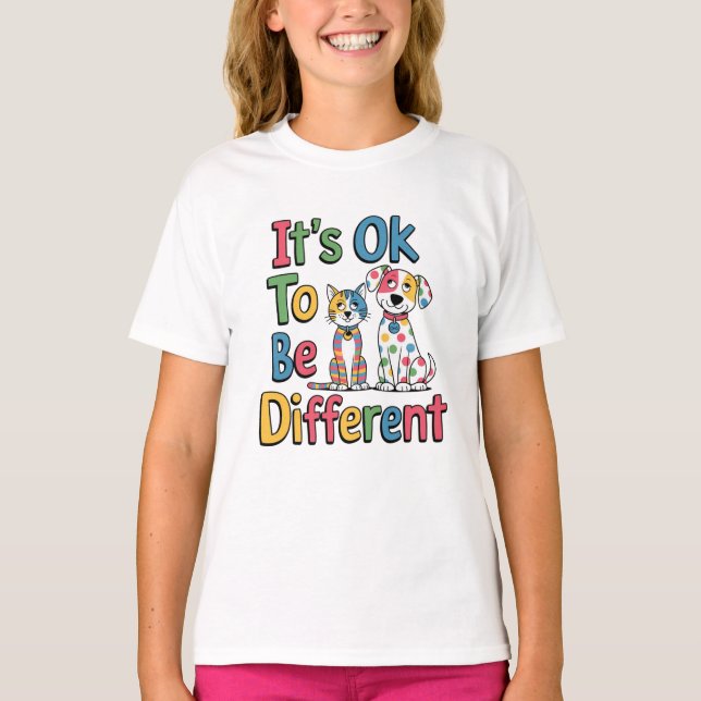 Camiseta It's ok to be different (Anverso)