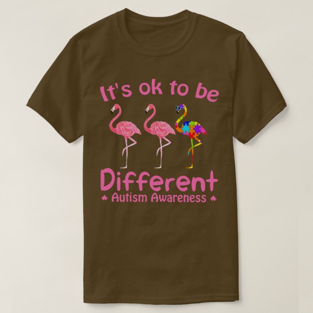 Camiseta Its Ok To Be Different Autism Awareness  (Diseño del anverso)