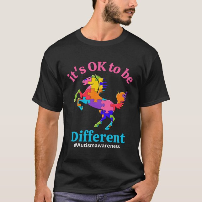 Camiseta Its Ok To Be Different Autism Awareness Acceptance (Anverso)