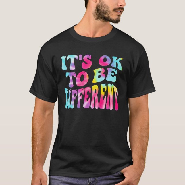 Camiseta Its Ok To Be Different Autism Awareness Women Girl (Anverso)