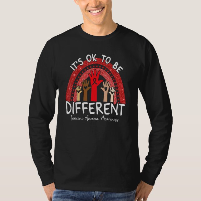 Camiseta It's Ok To Be Different Fanconi Anemia Awareness R (Anverso)