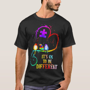 Camiseta It's OK to be different shirt Autism Awareness Hea