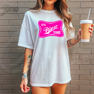 Camiseta It's River Time T-Shirt – Retro Summer Float Trip 