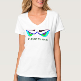 Camiseta IT'S RUDE TO STARE MONSTER EYES