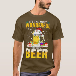 Camiseta Its The Most Wonderful Time For A Beer Christmas S
