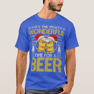 Camiseta Its The Most Wonderful Time For A Beer Christmas S