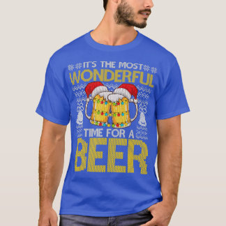 Camiseta Its The Most Wonderful Time For A Beer Christmas S