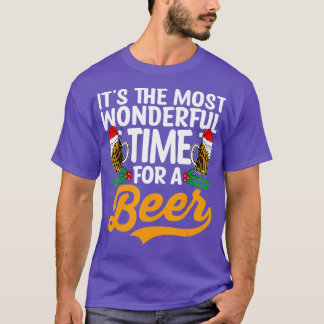 Camiseta Its The Most Wonderful Time For A Beer Christmas S