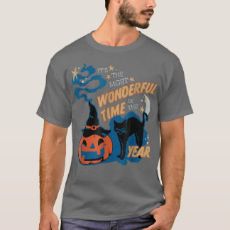Camiseta It's the Most Wonderful Time of the Year Black Cat