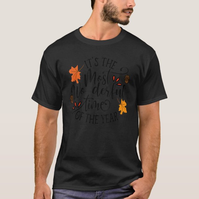 Camiseta It's The Most Wonderful Time Of The Year Pumpkin A (Anverso)