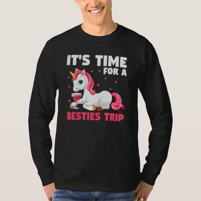 Camiseta it's time for a besties trip traveling (Anverso)