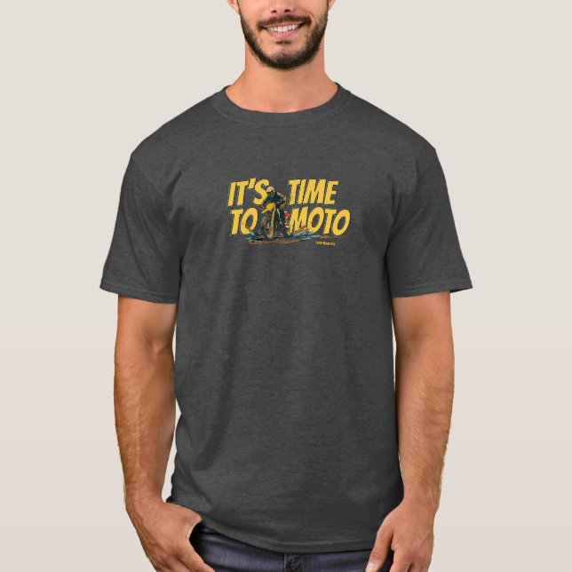 Camiseta It's Time to Moto Graphic Dirt Bike T-Shirt (Anverso)