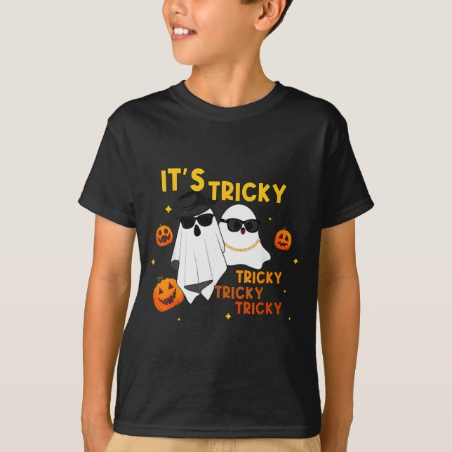 Camiseta It's Tricky Tricky Tricky Funny Ghost Boo Hallowee (Anverso)