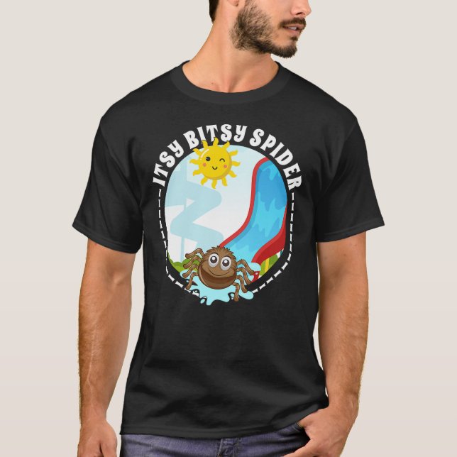 Camiseta Itsy Bitsy - Kids Spider Nursery Rhyme Halloween C (Anverso)