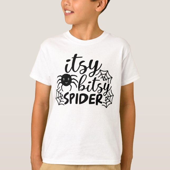 Camiseta Itsy Bitsy Spider Halloween (Anverso)