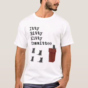 Camiseta Itty Bitty Comité Funny Cat Lover T Shir