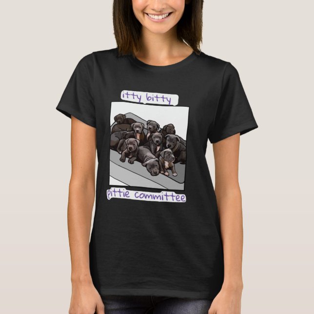 Camiseta Itty Bitty Pittie Comité (Anverso)