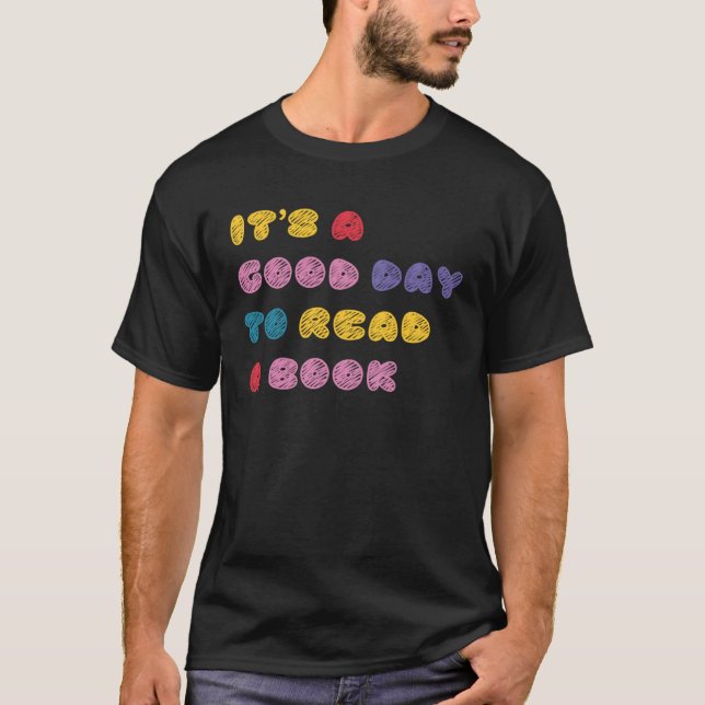 Camiseta Itu2019 es un buen día para leer una biblioteca de (Anverso)