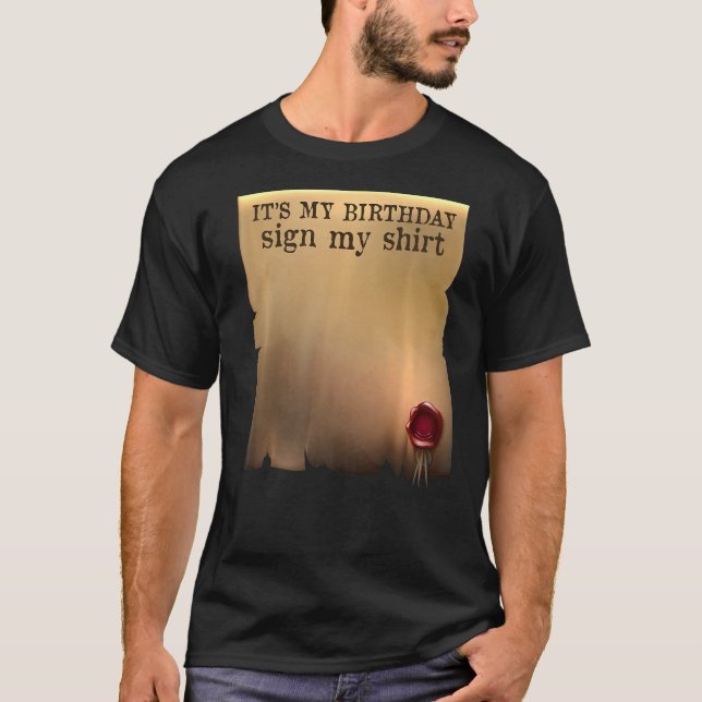 Camiseta Itu2019s Mi Rótulo de cumpleaños mi cumpleaños aut (Anverso)