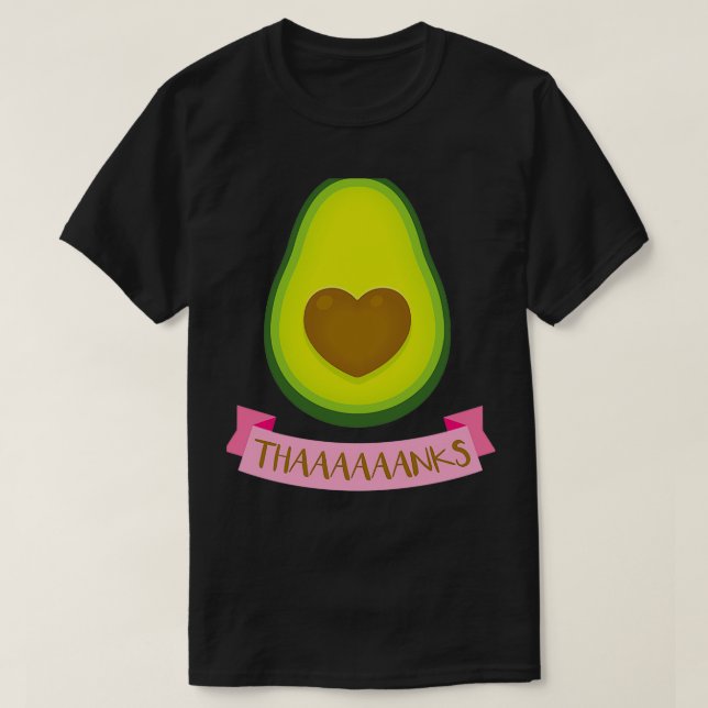 Camiseta Itx27 y aguacate Thaaaaaanks (Diseño del anverso)