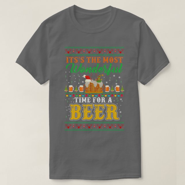 Camiseta itx27s el momento más maravilloso para una cerveza (Diseño del anverso)