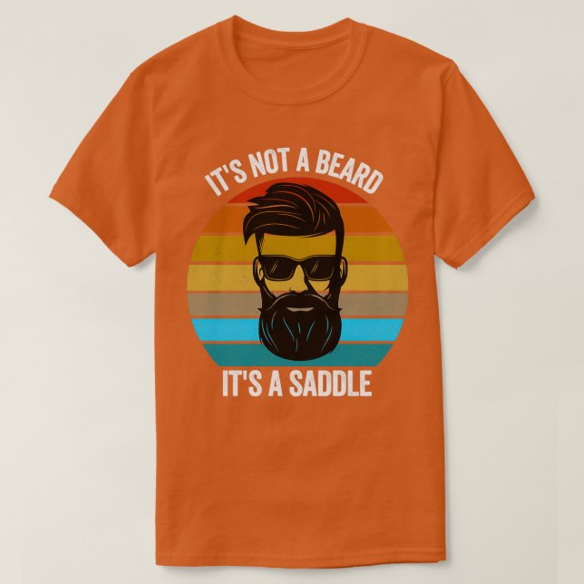 Camiseta Itx27s No es barba Itx27s A Saddle Gift Beard Love (Diseño del anverso)