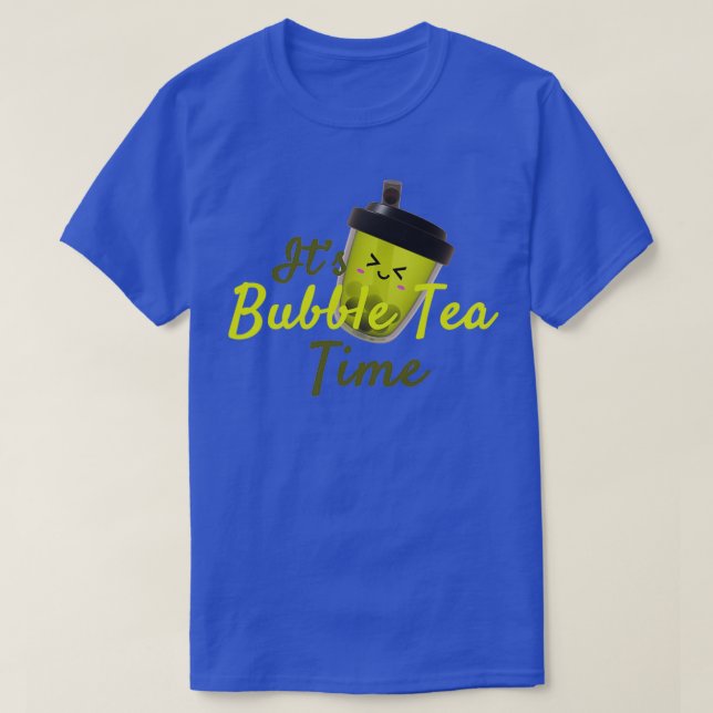 Camiseta Itx27s tiempo de té burbuja edición Matcha (Diseño del anverso)