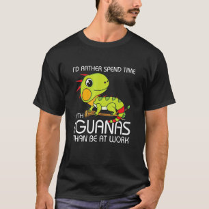 Camiseta Iu2019d prefiere pasar tiempo con Iguanas
