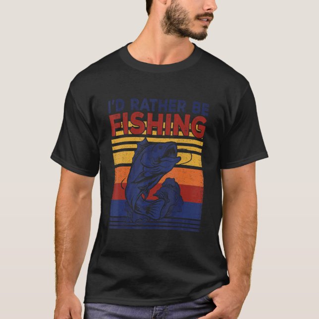 Camiseta Iu2019d Prefiere Ser Pescador De Bass (Anverso)