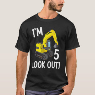 Camiseta Iu2019m 5 Cuidado con la construcción de niños de