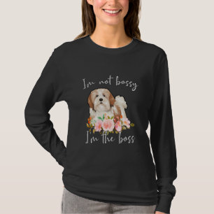 Camiseta Iu2019m No Bossy Iu2019m El Jefe Lhasa Apso