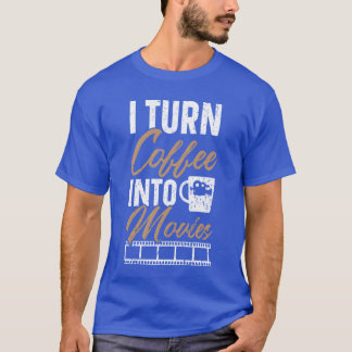 Camiseta Iurn Coffee Into Movies Director de Cine Filmmakin