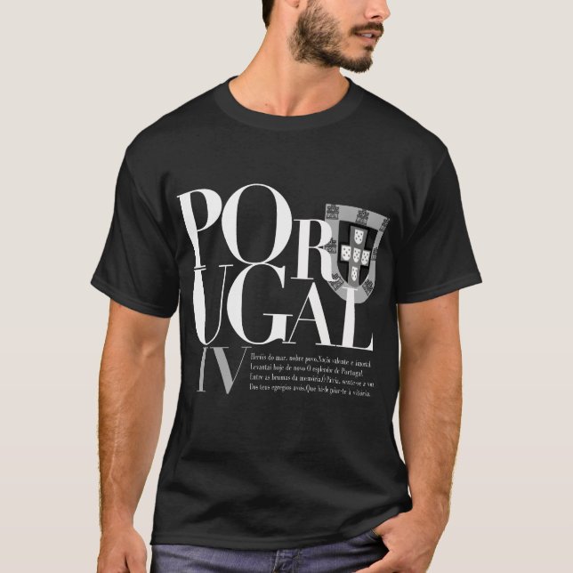 CAMISETA IV - PORTUGAL - OSCURIDAD (Anverso)