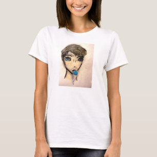 Camiseta Iván y la nevada de frambuesa azul dos